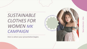 Экологичная одежда для женщин Кампания MK