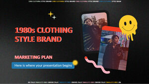 Маркетинговый план бренда стиля одежды 1980-х годов
