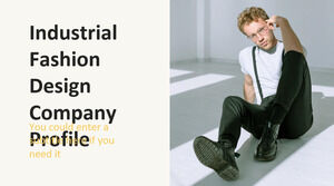 Profilo aziendale di design della moda industriale
