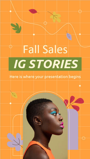 قصص IG للمبيعات الخريفية