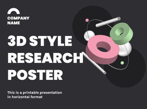Poster di ricerca in stile 3D