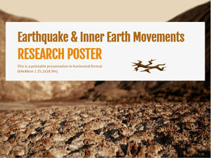 Forschungsposter zu Erdbeben und Bewegungen der inneren Erde