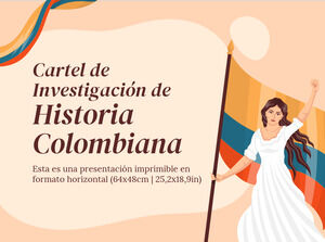 Плакат исследования истории Колумбии