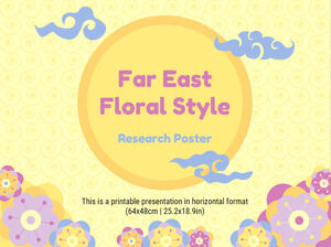 Uzak Doğu Çiçek Stili Araştırma Posteri