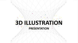 3D illustration Powerpoint Templates
