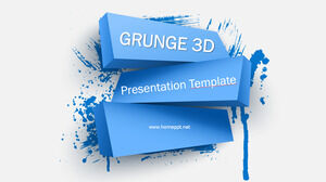 Grunge 3D Business Powerpoint Templates