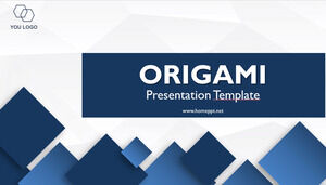 Plantillas de PowerPoint para presentaciones de origami
