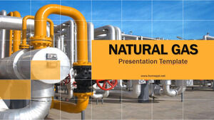 Modelli PowerPoint per gas naturale