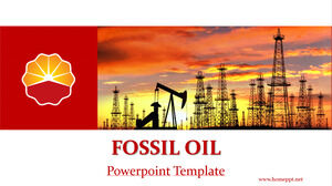Plantillas de PowerPoint de aceite fósil