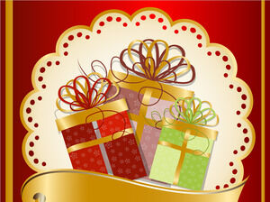 Red Gifts World Powerpoint Templates