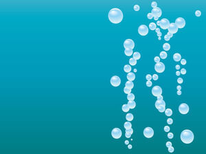 Aqua Bubbles Powerpoint Templates