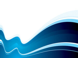 藍色抽象波浪Powerpoint模板