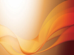Orange Waves Powerpoint Templates