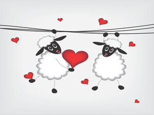 Modelos de powerpoint de ovelhas do amor