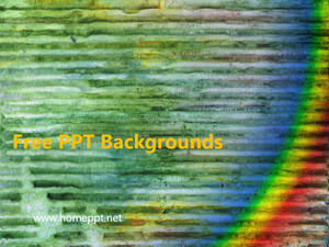 Colours Dance With Rainbow Powerpoint Templates