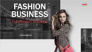 Templat Powerpoint Bisnis Fashion