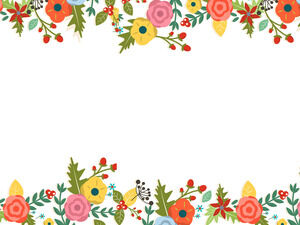 Cute Floral Powerpoint Templates