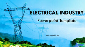 電気業界のパワーポイント テンプレート
