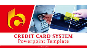 クレジット カード システム パワーポイント テンプレート