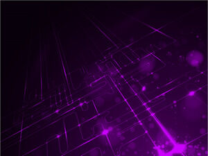 紫色の技術データ情報 Powerpoint テンプレート
