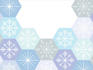 Новогодние абстрактные шаблоны снежинок Powerpoint