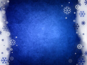 Snowy Blue Abstract Powerpoint Templates