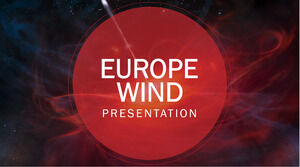 Шаблоны Powerpoint для ветра в Европе