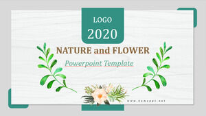 Plantillas de PowerPoint de naturaleza y flores