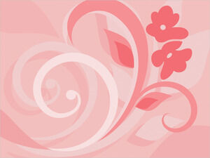 粉红色的花朵 Powerpoint 模板
