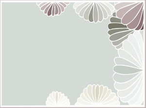 보라색 꽃 잎 파워포인트 템플릿