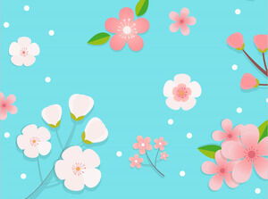 Kır Çiçekleri Deseni Powerpoint Şablonları