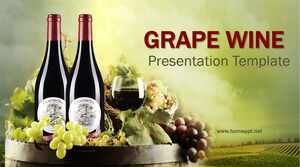 Modelos de Powerpoint para vinho de uva