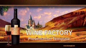 Modelos de PowerPoint de Fábrica de Vinho