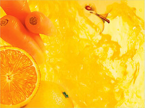 Orange Juice Powerpoint Templates
