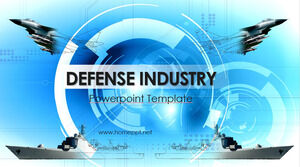 Modèles PowerPoint de diapositives de l'industrie de la défense