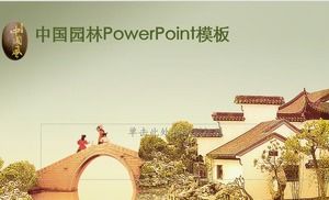 Modelo do PowerPoint - jardim chinês