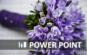 Fondo de arte de flor púrpura PPT