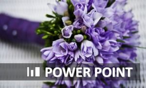 Latar Belakang Seni Bunga Violet PPT