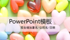 เทมเพลต Powerpoint Love Candy Valentine