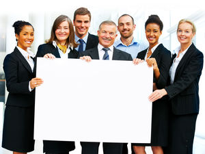 10 people group creative whiteboard high-definition picture material
