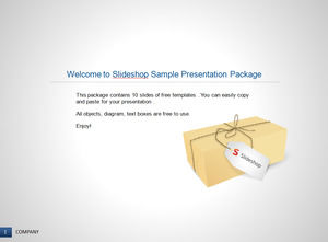 12 sets of Slideshop simple business ppt chart free download