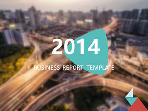 2014 color atmosphere ios style ppt template
