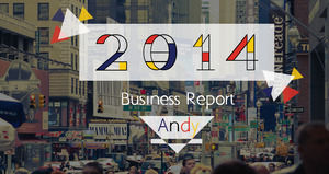 2014 Cukup Mode Eropa Business Report Ringkasan ppt Template