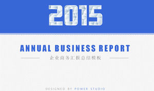 2015 기업 사업 보고서 요약 절묘한 비즈니스 PPT 템플릿