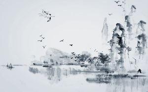 Starożytny wierszyk elegancki mały świeży wiatr chiński obraz ppt