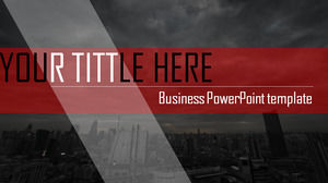 Atmosphere Europe and the United States wind black and gray stable business ppt template