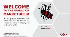 꿀벌 벌집 요소 유럽과 미국 국제 bBee 벌집 요소 유럽과 미국 국제 비즈니스 PPT templateusiness의 PPT 템플릿