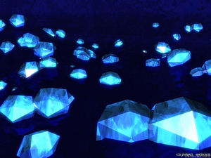 الماس كبيرة خلفية زرقاء الصورة باور بوينت