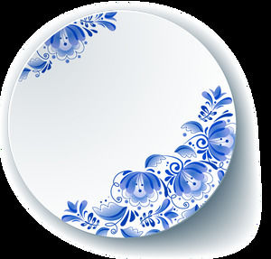 Blue and white porcelain elements Chinese style png HD material picture (13 photos)