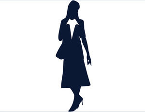 empresários (mulheres) ícone silhueta de download